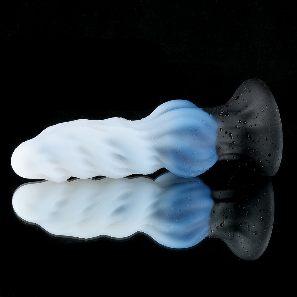 Fantasy Ice Wolf Silicone Textured Dildo