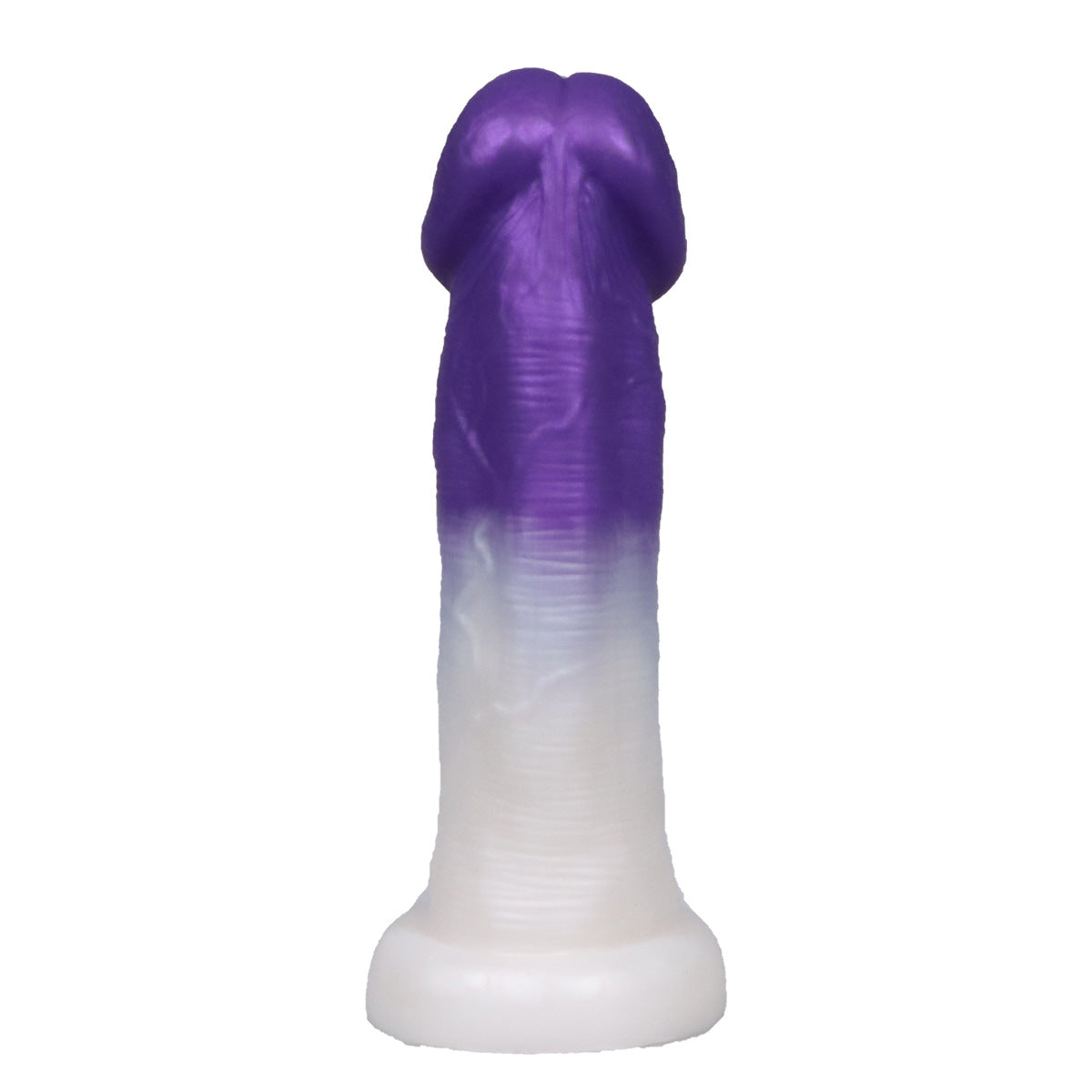 Brown Mushroom Head Silicone 7 Inch Dildo