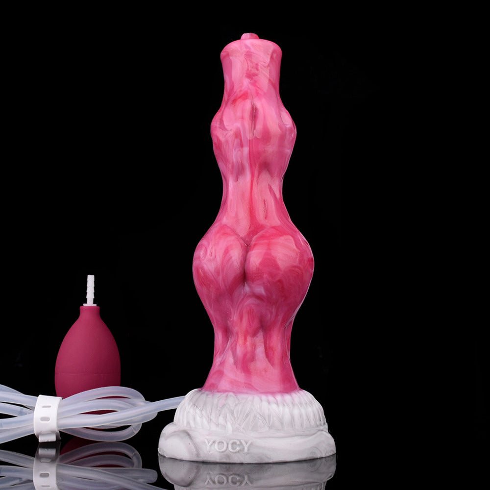 8 Inch Fantasy Double Knot Squirting Dildo