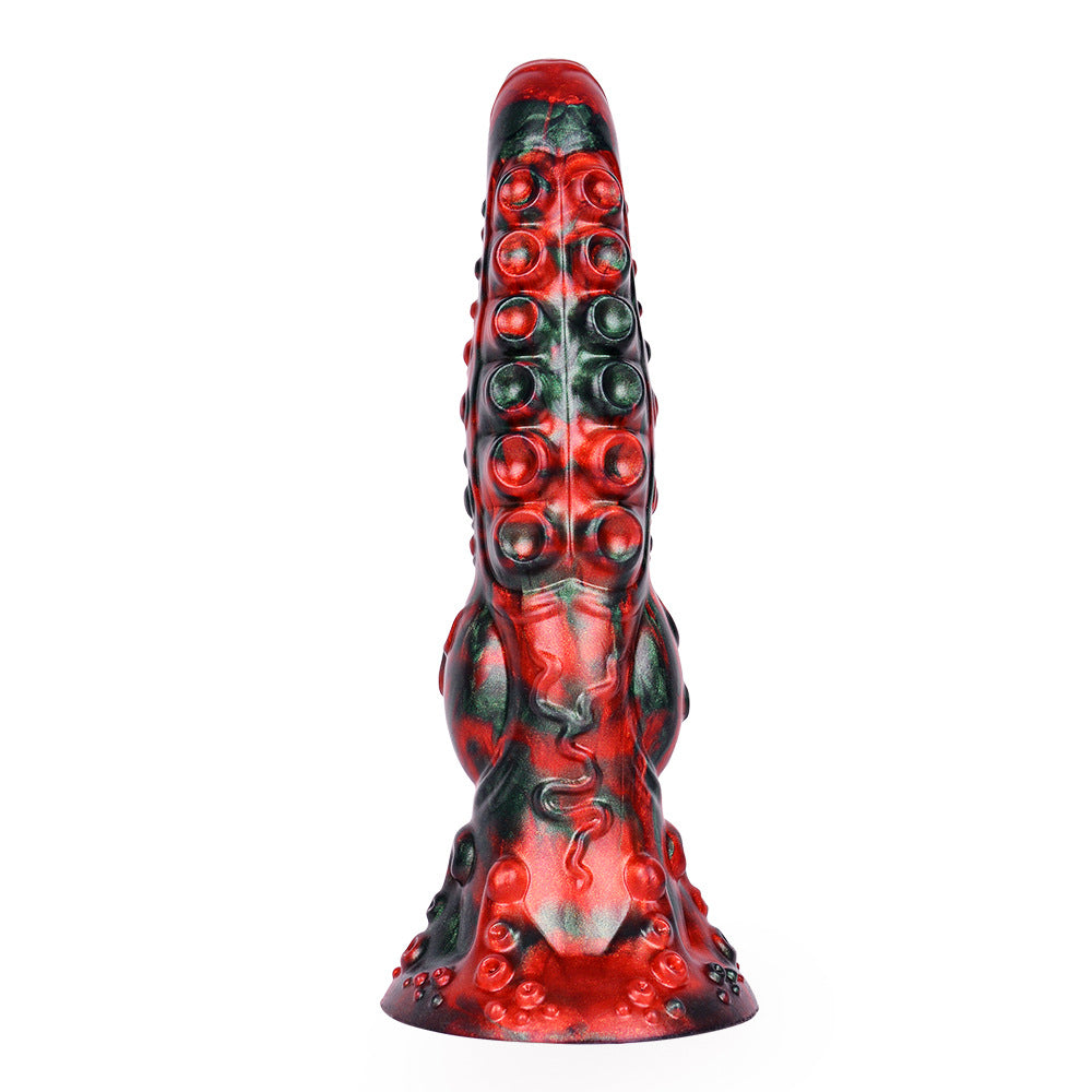 9 Inch Red Knot Monster Tentacle Dildo