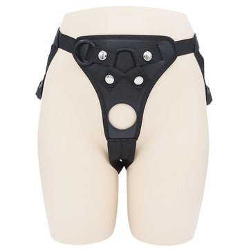 Black Exposed Pussy Plus Size Strap On