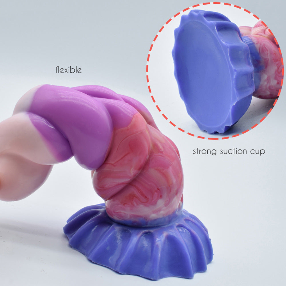 6.69 Inch Unicorn Rainbow Anal Dildo