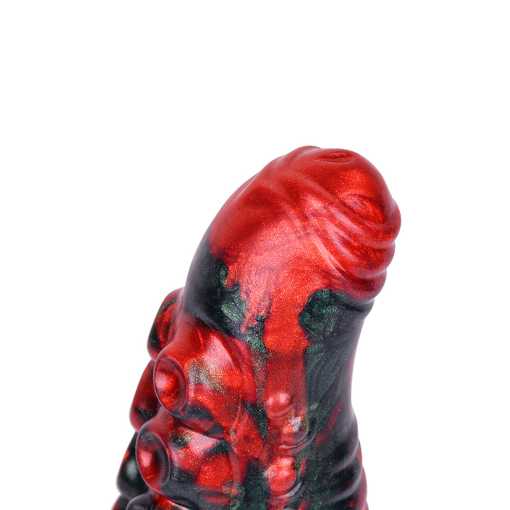 9 Inch Red Knot Monster Tentacle Dildo