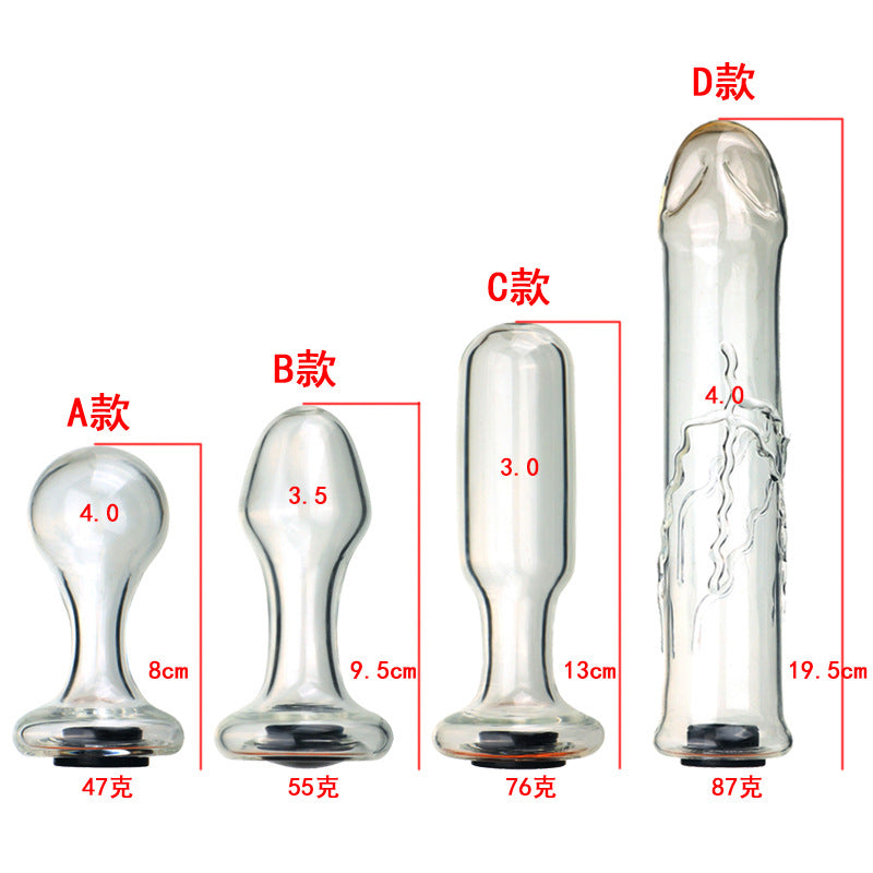 Hollow Heated Glass Anal Dildo