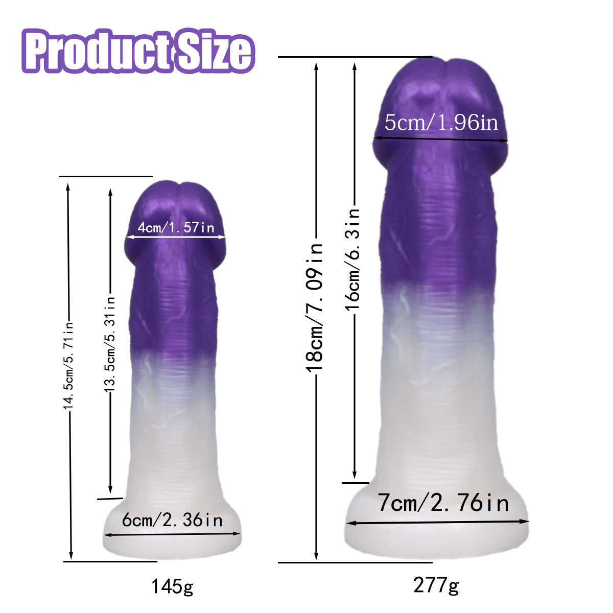 Brown Mushroom Head Silicone 7 Inch Dildo