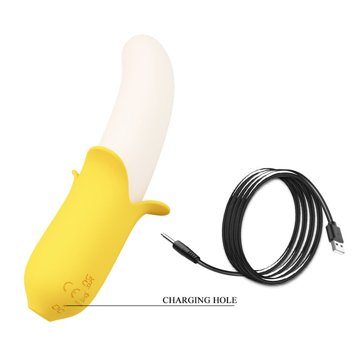 Retractable G spot Discreet Banana Dildo Vibrator