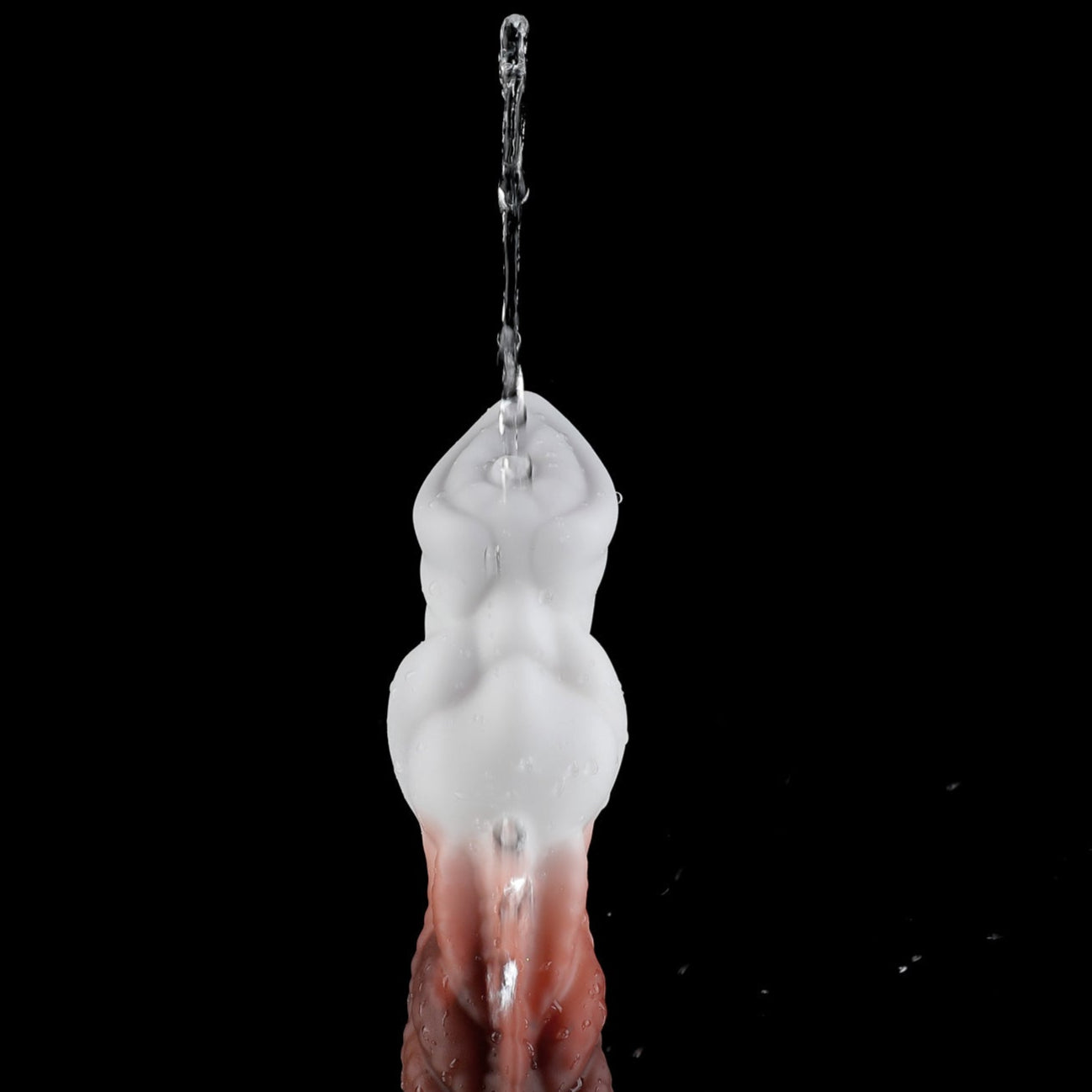 7 Inch White Brown Wolf Cock Squirting Dildo