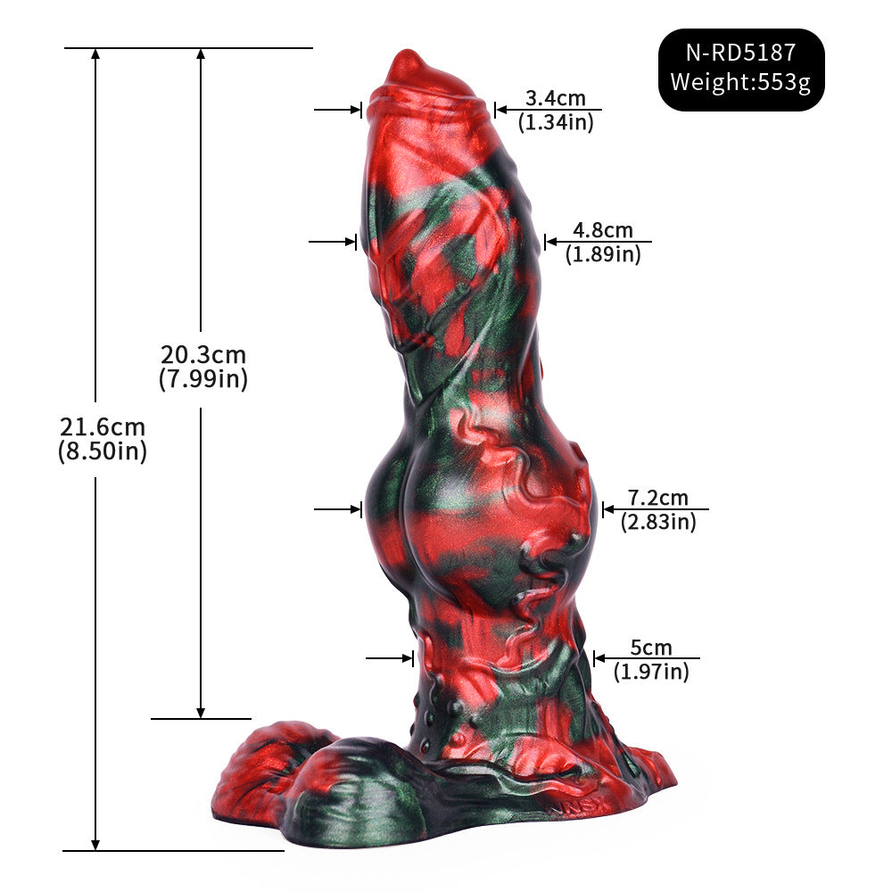 8.5 Inch Fantasy Silicone Dog Dildo