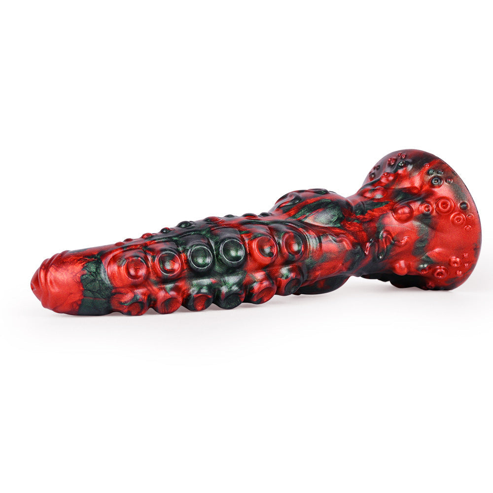 9 Inch Red Knot Monster Tentacle Dildo