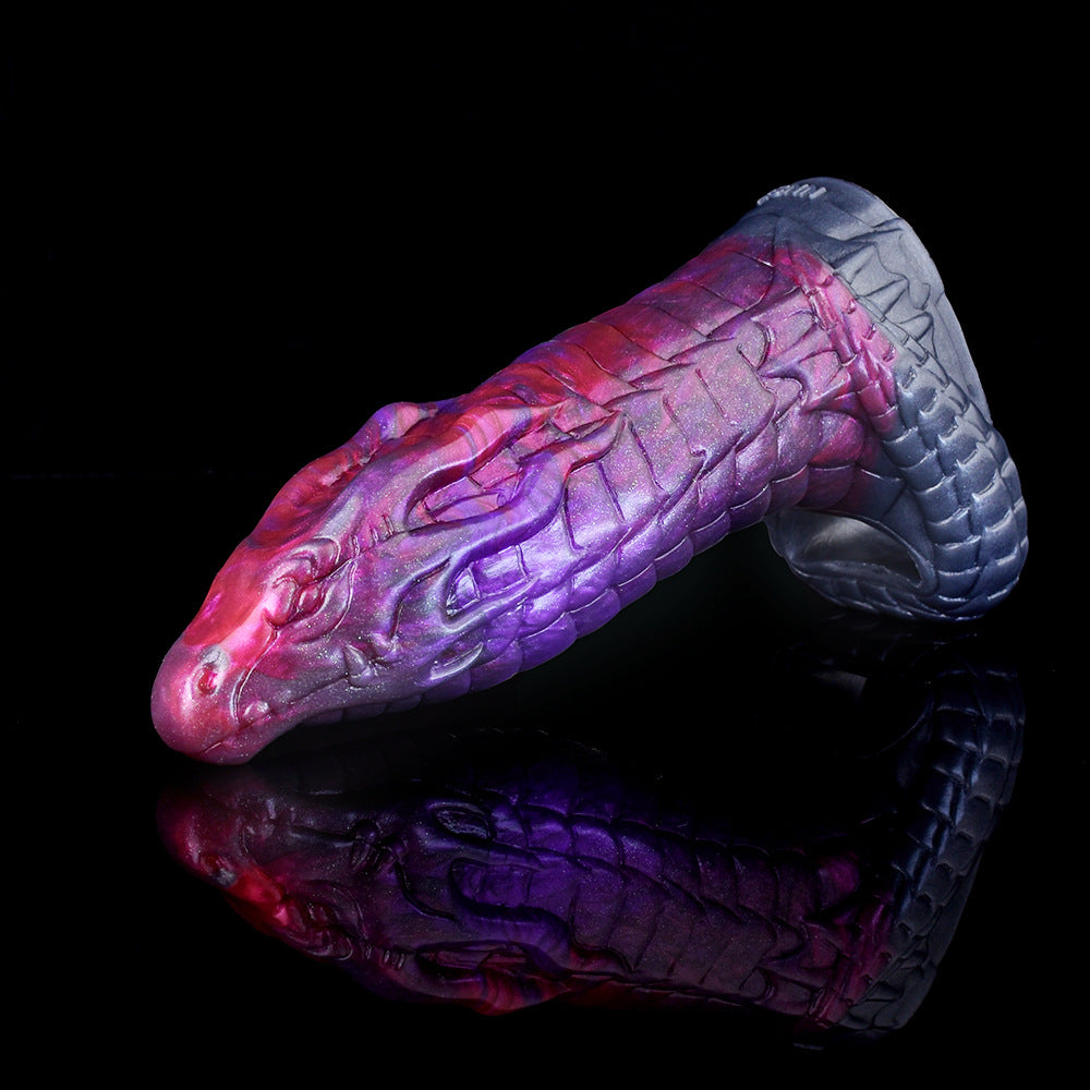 7 Inch Purple Monster Dragon Penis Sleeve