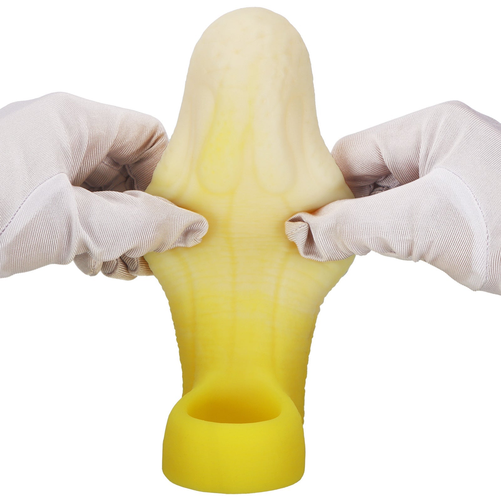 Banana Cock Dildo Silicone Penis Sleeve for Men