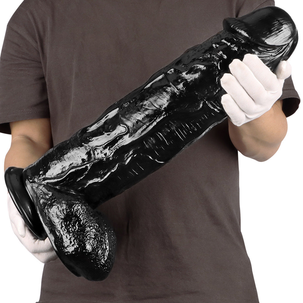 18 Inch Super Thick Big Black Dildo