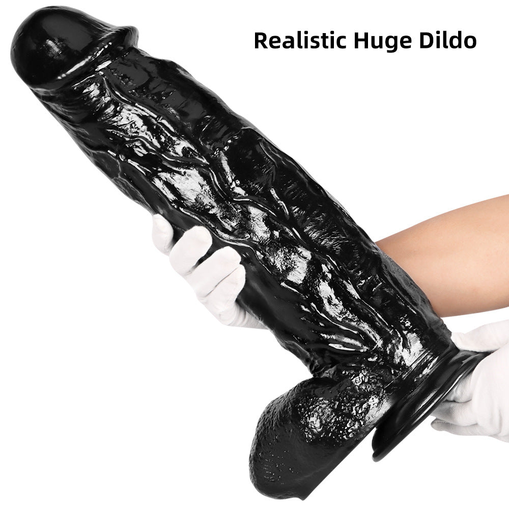 18 Inch Super Thick Big Black Dildo