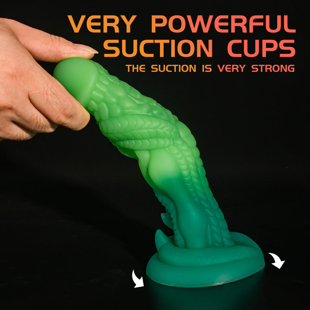7 Inch Green Simulation Silicone Dragon Dildo