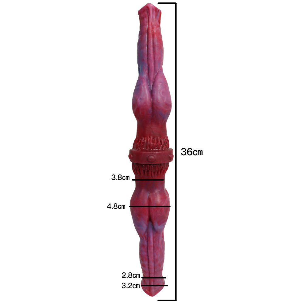 Red Animal Horse Double Knot Dildo