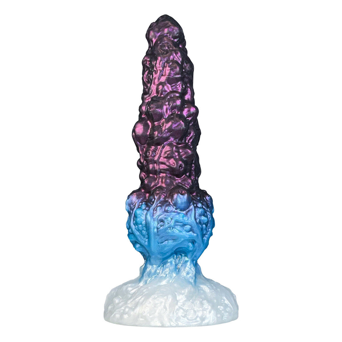9 Inch Purple Blue Monster Knot Dildo
