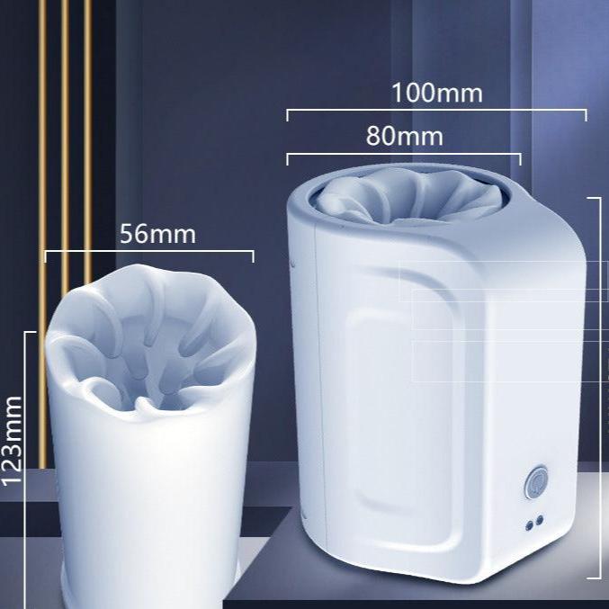 Double Channel Opening Electric Male Masturbator