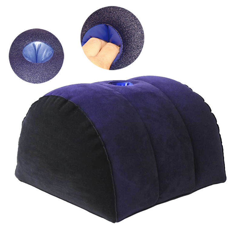 Purple Plush Inflatable Sex Aid Pillow