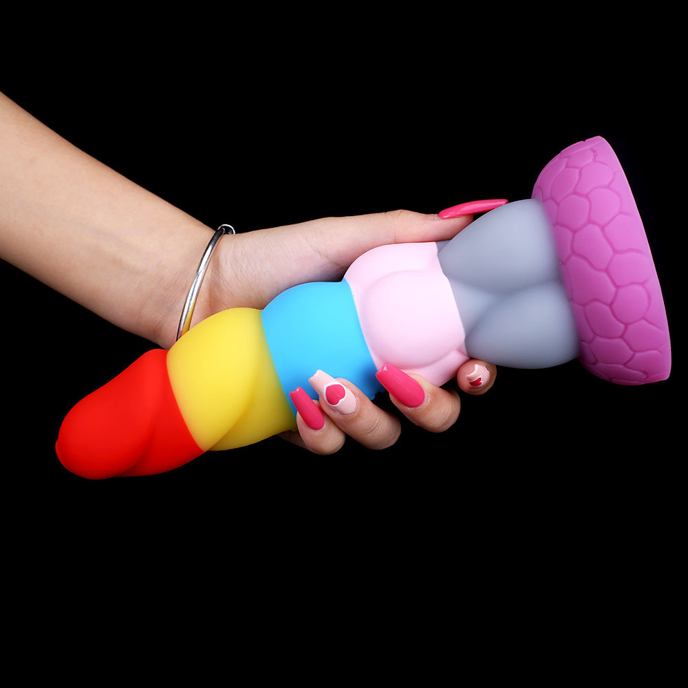 Rainbow Unicorn Soft Silicone Dildo