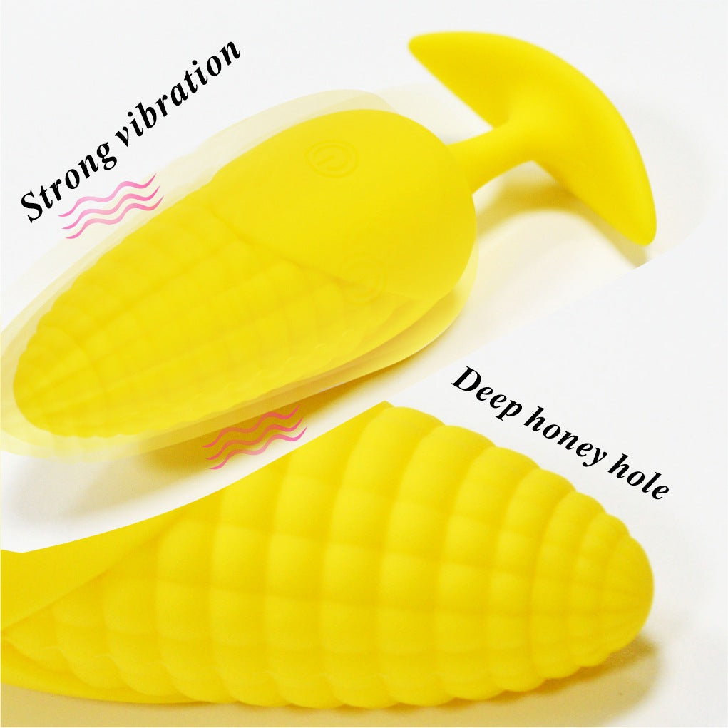 Corn Remote Control Vibrating Butt Plug Sex Toy