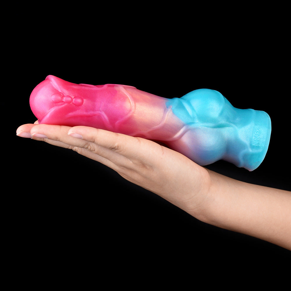 Pink Silicone Delay Horse Cock Sleeve