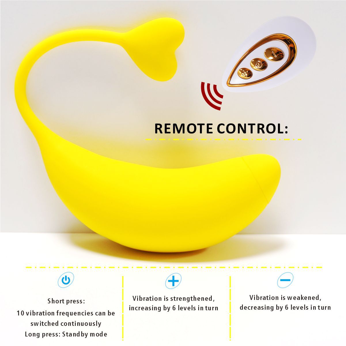 Remote Control Interactive Banana Vibrator Egg