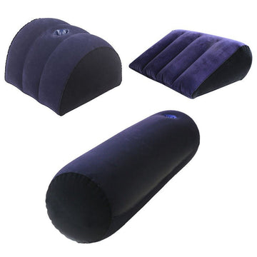 Purple Plush Inflatable Sex Aid Pillow