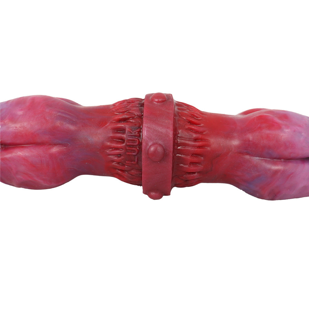 Red Animal Horse Double Knot Dildo