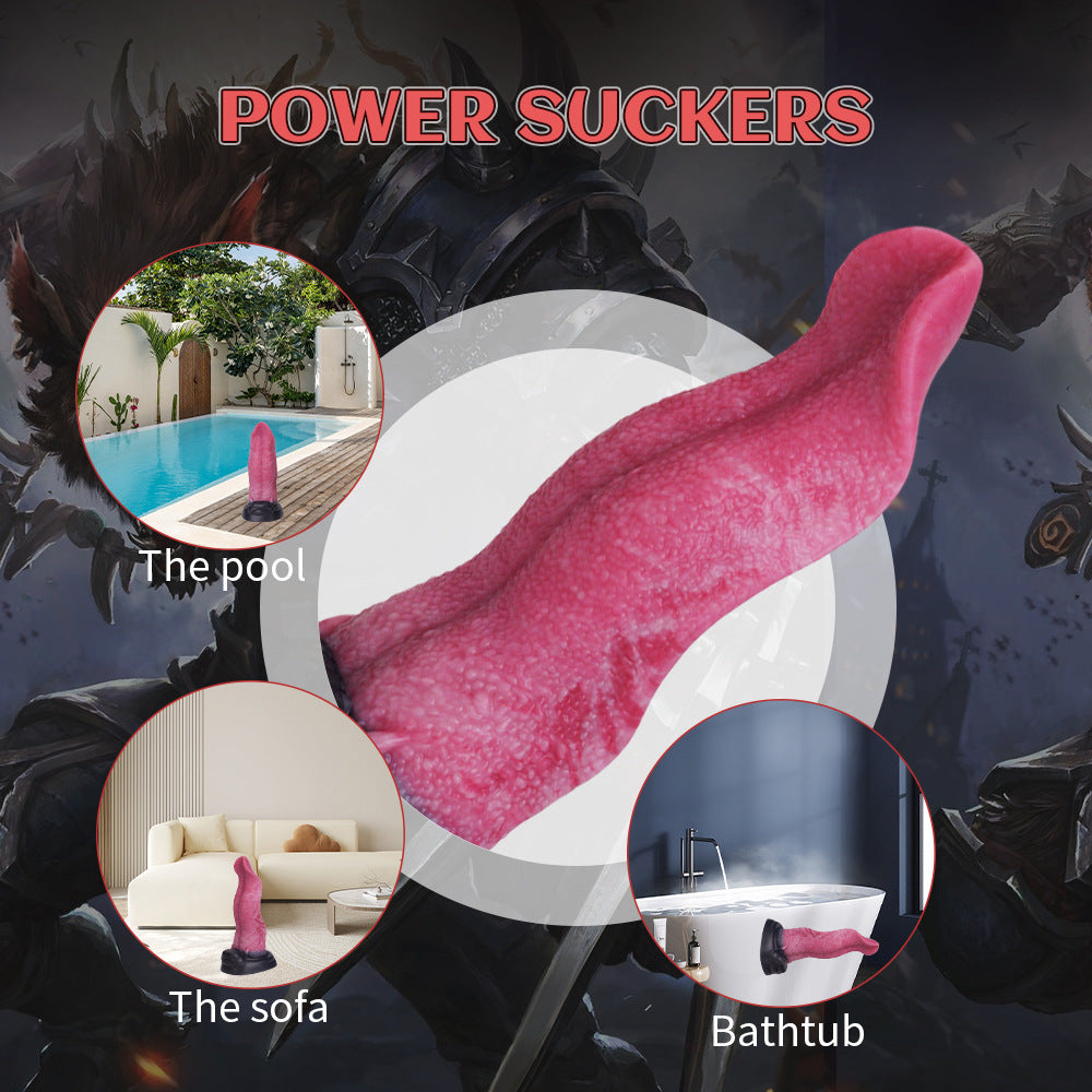 Pink Werewolf Tongue G Spot Fantasy Dildo