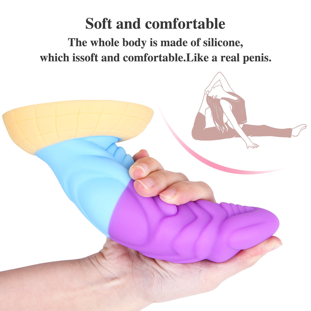 Colored G spot Textured Anal Fantasy Dildo