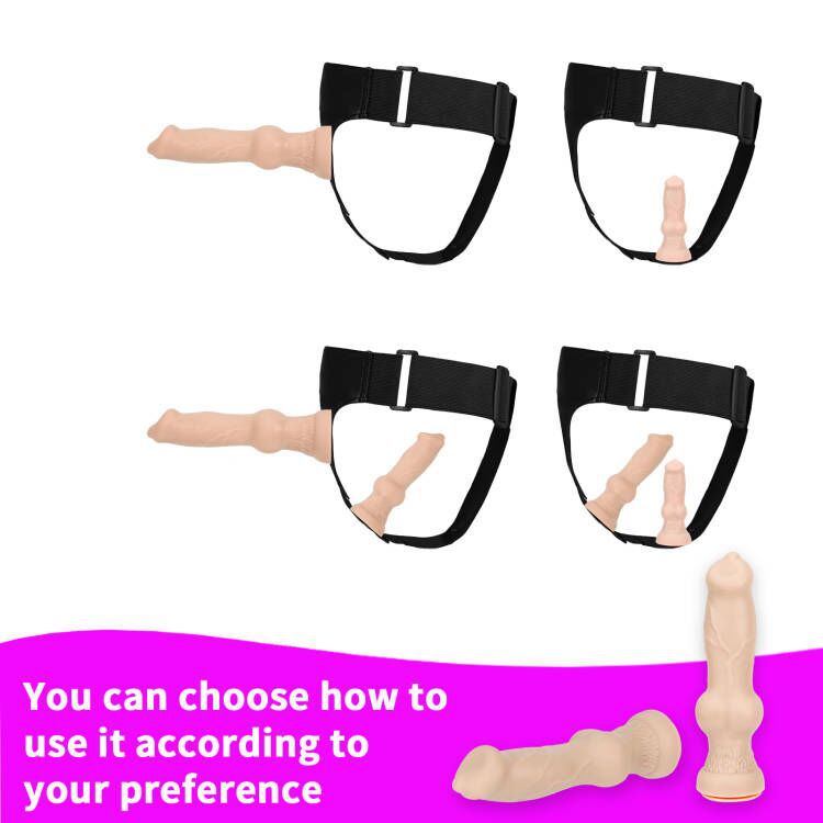 Remote Control Vibrating Strap On Dildo