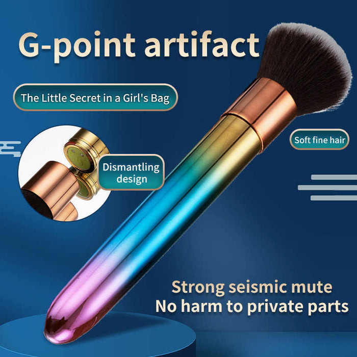 Colorful Makeup Brush Adult Toys Bullet Vibrator