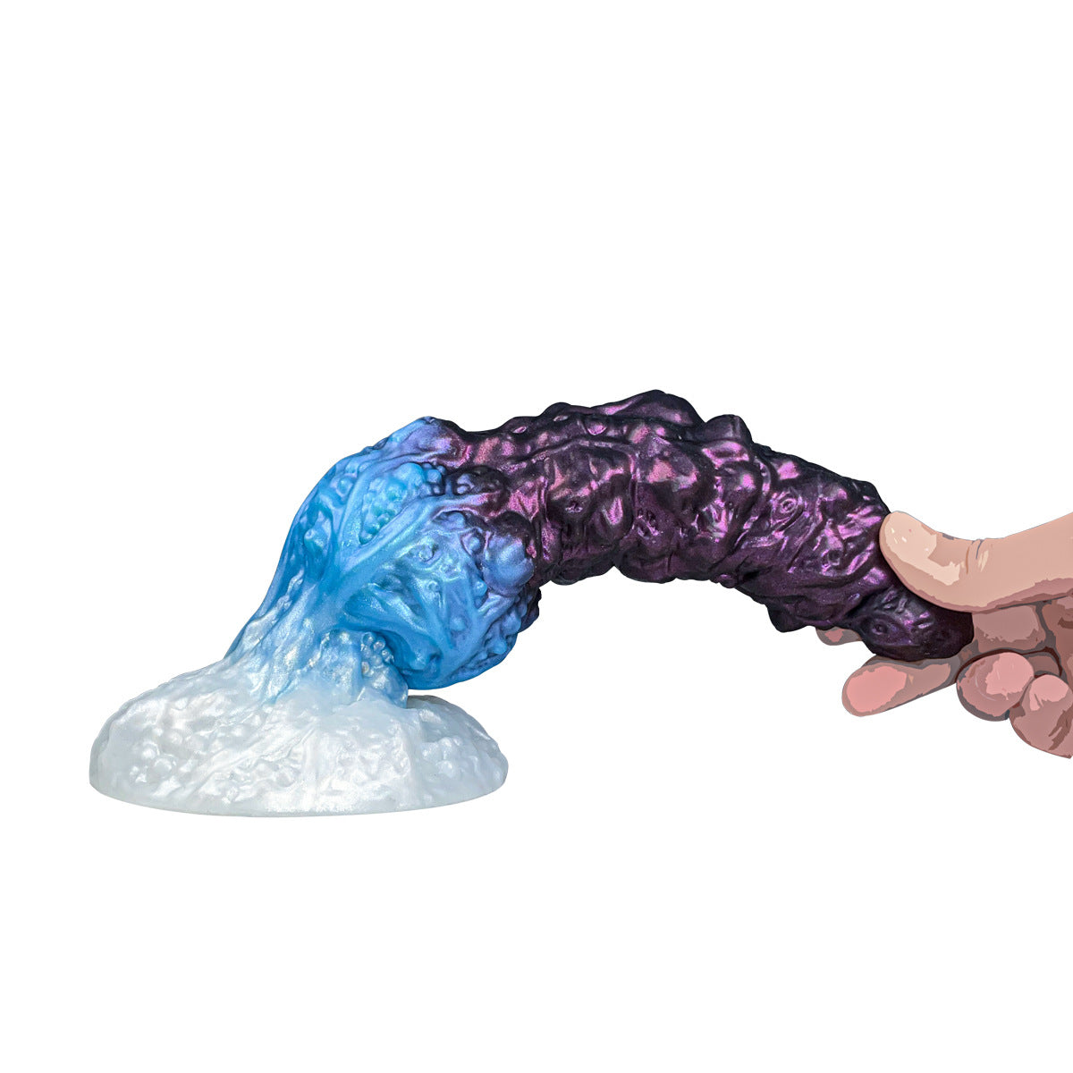 9 Inch Purple Blue Monster Dildo