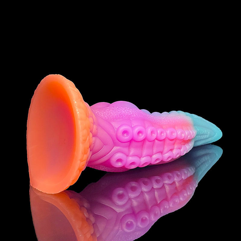 9 Inch Glowing Silicone Fantasy Tentacle Dildo