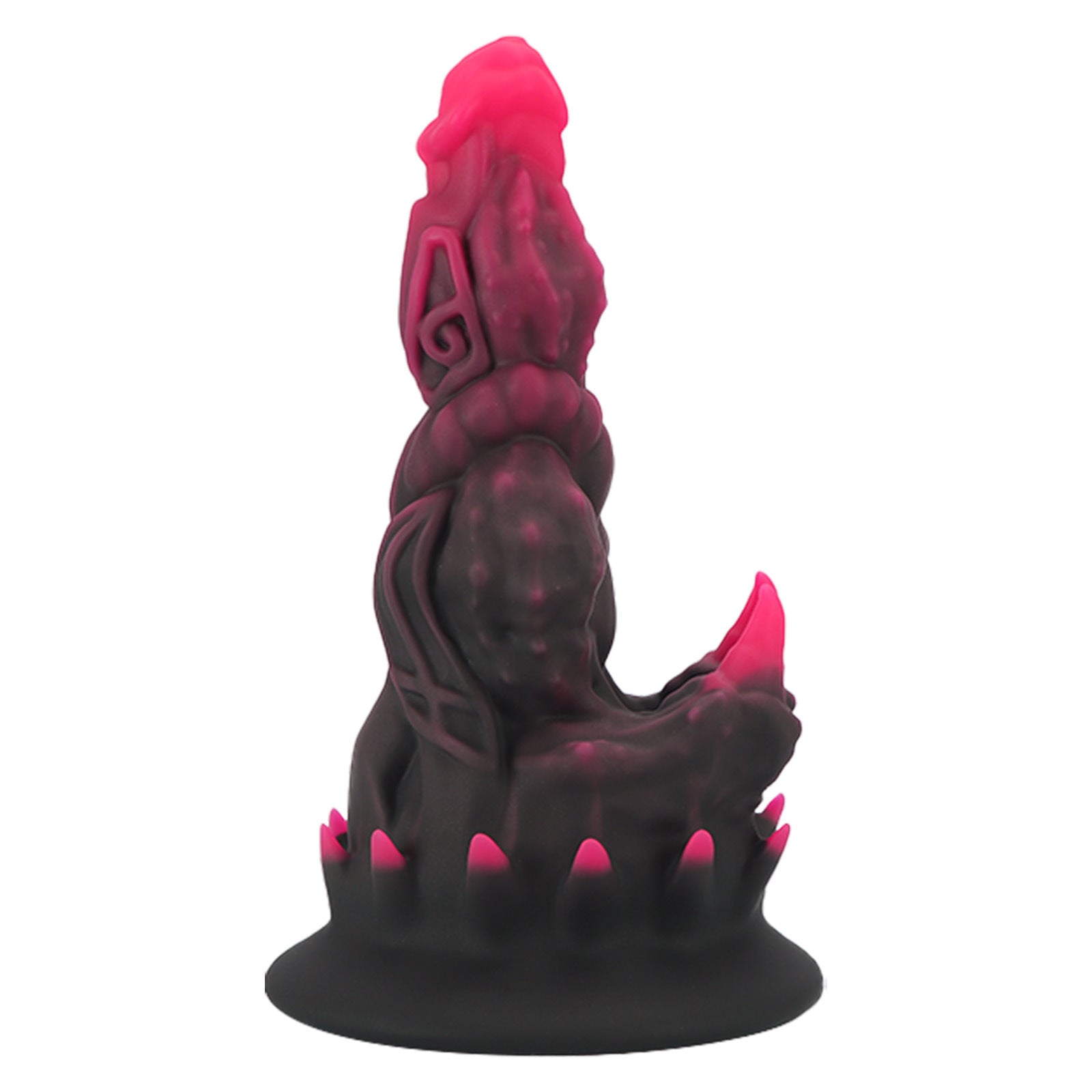 Black Red Fantasy Spiked Monster Dildo