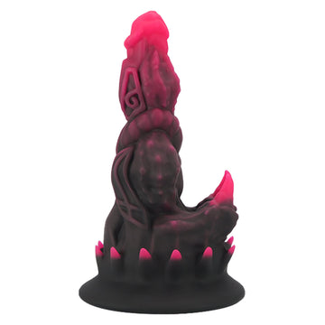 Black Red Fantasy Spiked Monster Dildo