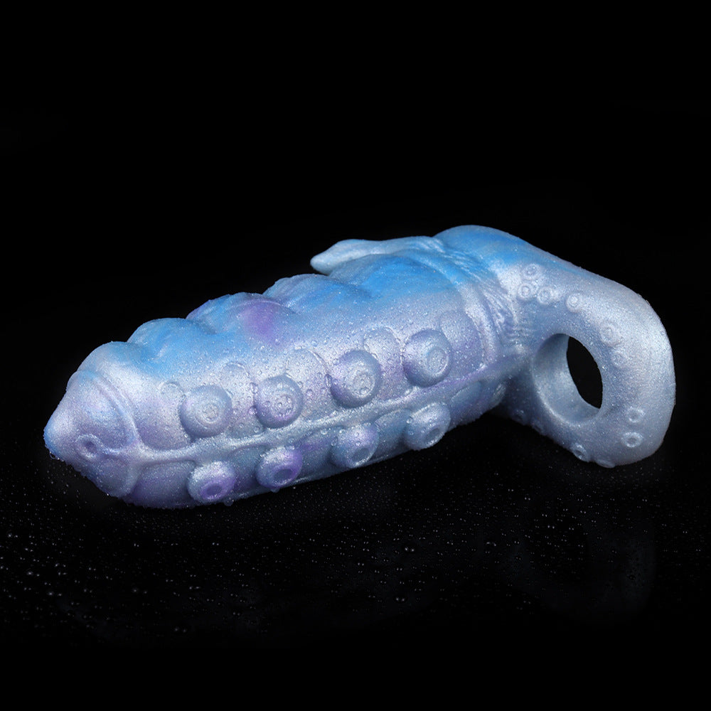 5 Inch Blue Fat Tentacle Penis Sleeve