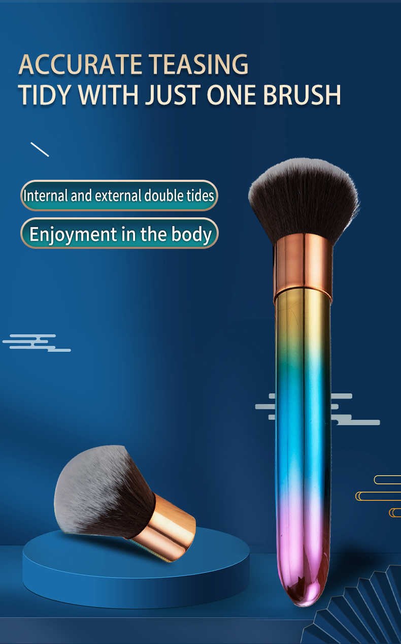 Colorful Makeup Brush Adult Toys Bullet Vibrator