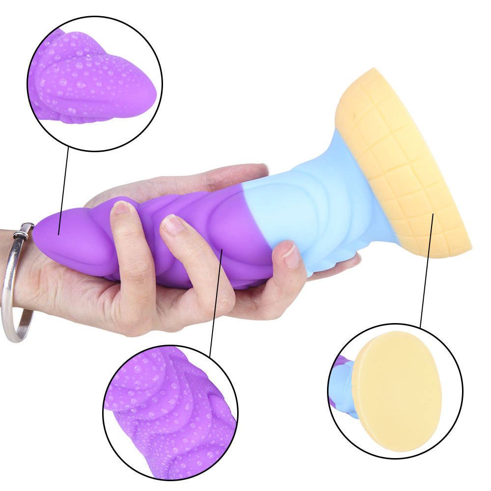 Colored G spot Textured Anal Fantasy Dildo