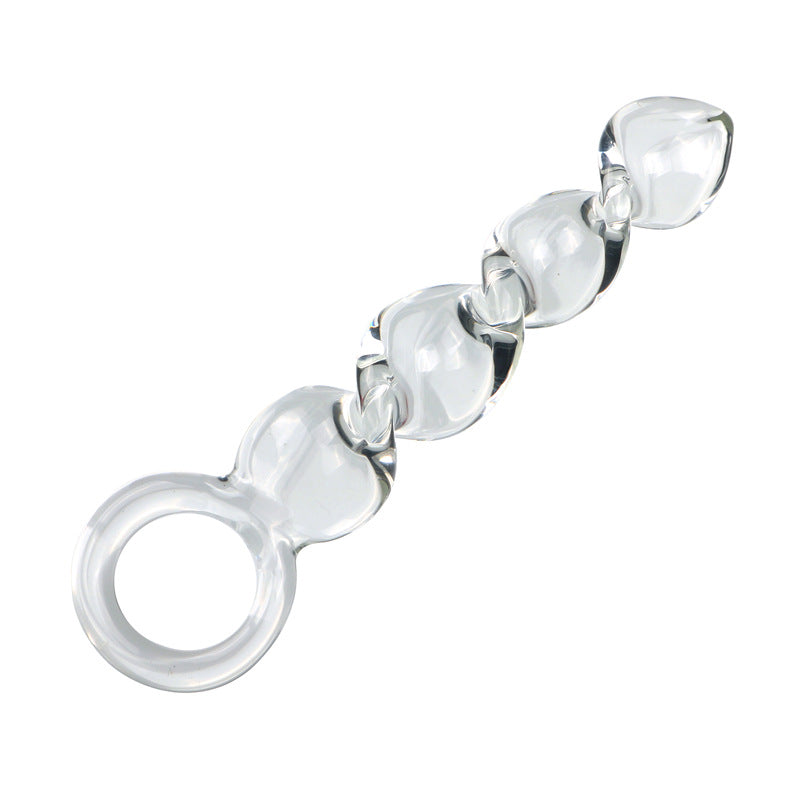 Spiral Butt Plug Glass Dildo