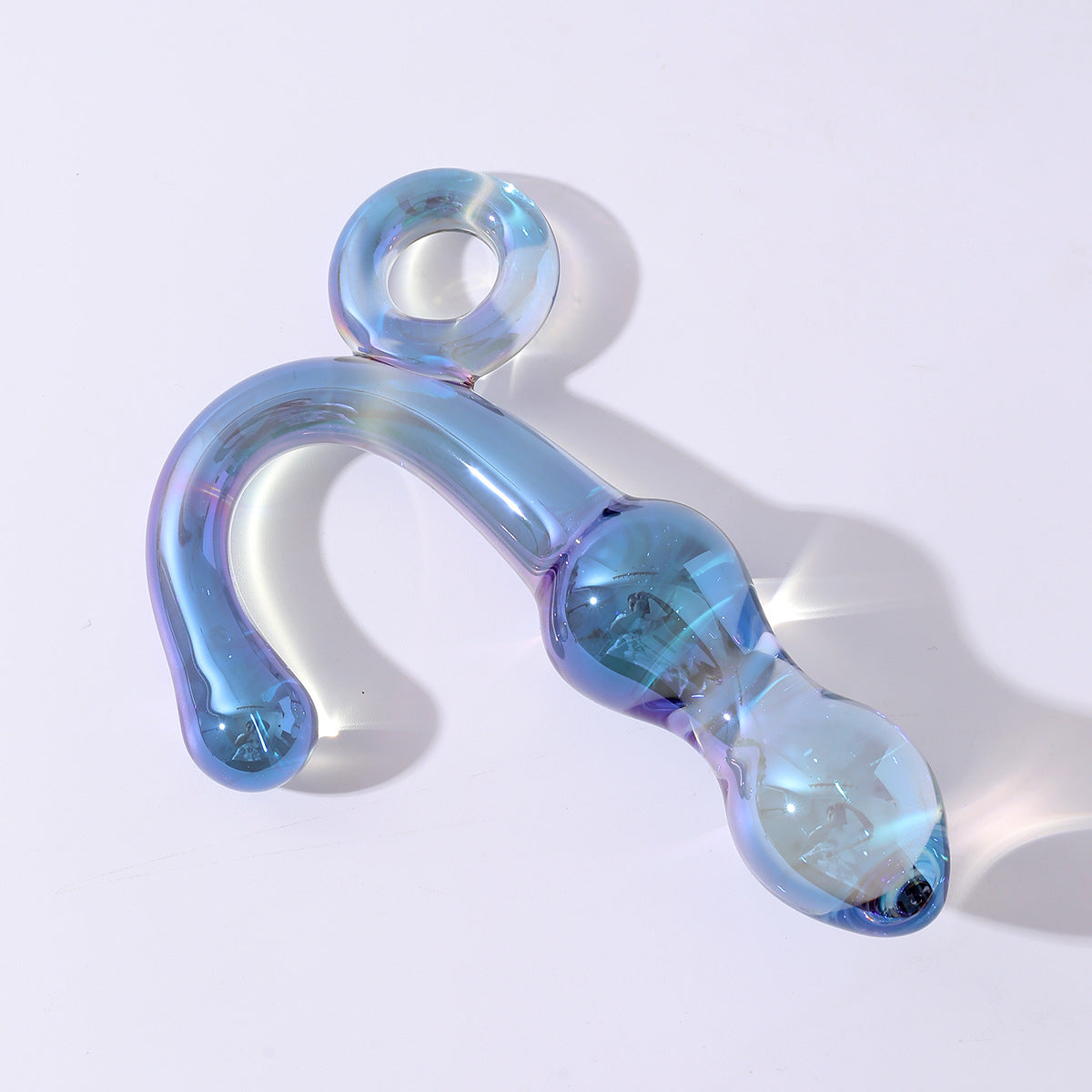 5 Inch Colorful Beaded Glass Dildo
