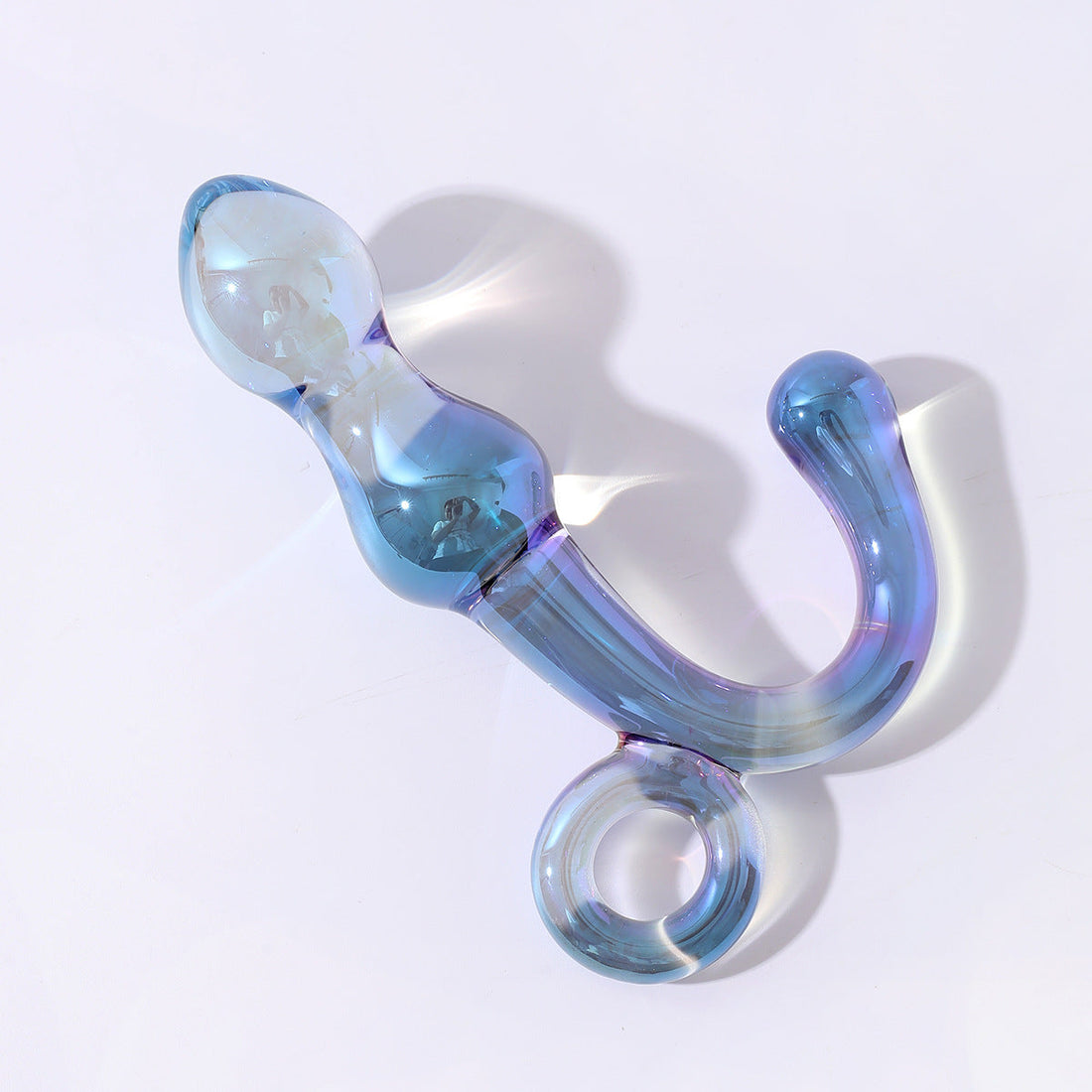 5 Inch Colorful Beaded Glass Dildo