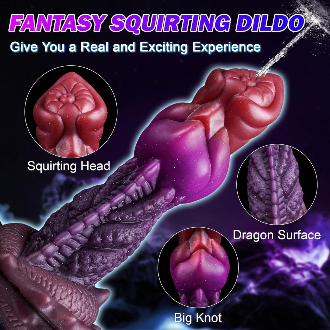 7 Inch Alien Squirting Dragon Dildo