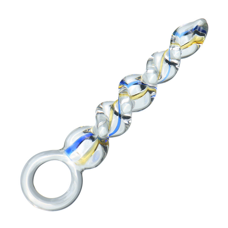 Spiral Butt Plug Glass Dildo