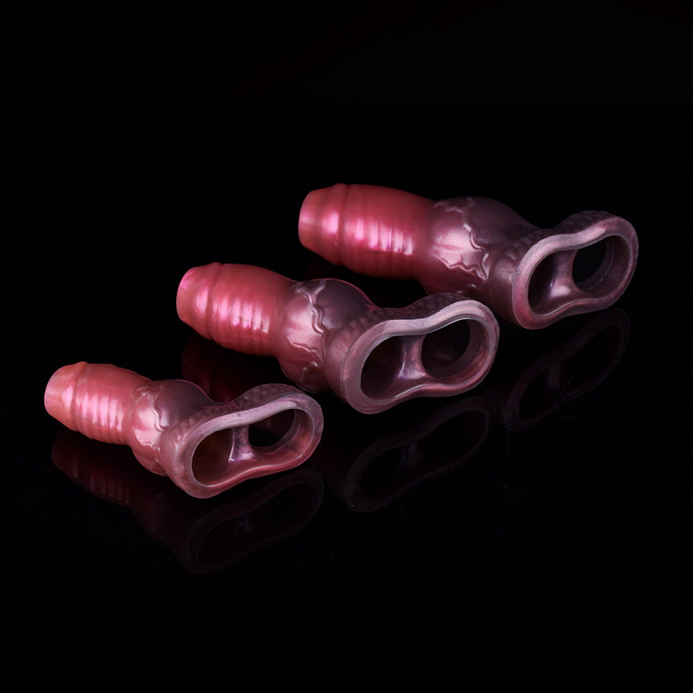 Silicone Texture Knot Open Penis Sleeve