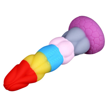 Rainbow Unicorn Soft Silicone Dildo