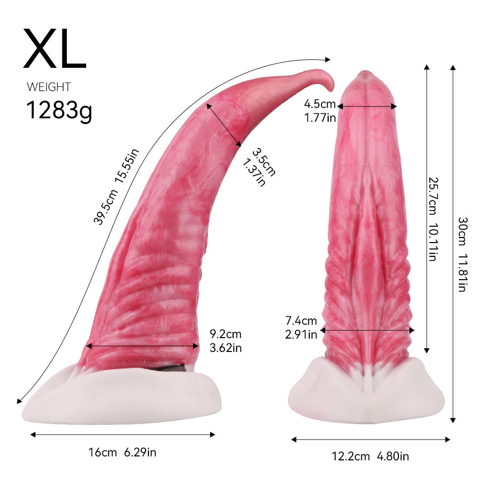 Pink Silicone Dolphin Fantasy Creature Dildo