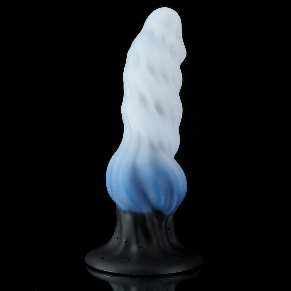 Fantasy Ice Wolf Silicone Textured Dildo