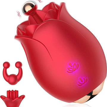 Water Proof Clitoral Stimulation Vibrator Rose Toy
