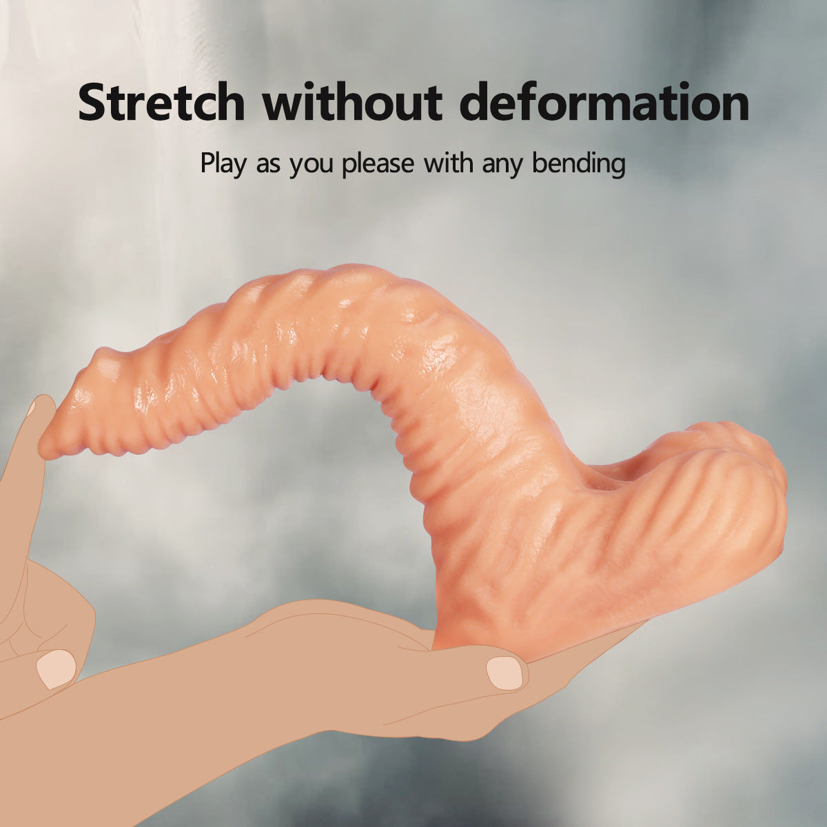 Flesh Wrinkled Animal Elephant Trunk Dildo